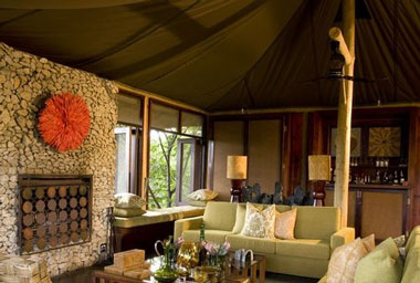 Ngala Tented Camp main lodge lounge Timbavati Game Reserve Mpumalanga Luxury South African Safari