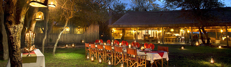 Outside Dining Tanda Tula Safari Camp Timbavati Game Reserve Mpumalanga Luxury South African Safari